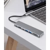 Kép 4/6 - FIXED 7-port aluminum USB-C HUB Card notebooks and tablets Szürke