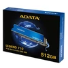 Kép 2/7 - ADATA SSD 512GB - LEGEND 710 (3D TLC, M.2 PCIe Gen 3x4, r:2400 MB/s, w:1000 MB/s)