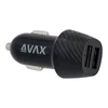 Kép 1/4 - AVAX CC601B CARLY+ 40W USB A (QC)+Type C (PD) fekete autós gyorstöltő