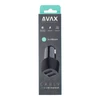 Kép 4/4 - AVAX CC601B CARLY+ 40W USB A (QC)+Type C (PD) fekete autós gyorstöltő