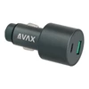 Kép 1/4 - AVAX CC663B CARLY+ 63W Autós töltő USB A (QC)+Type C (PD), fekete