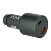 Kép 3/5 - AVAX CC680B CARLY+ 140W USB A+Type C fekete autós töltő