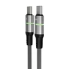 Töltőkábel, USB-C - USB-C, 60W, 1 m, AVAX 