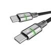Töltőkábel, USB-C - USB-C, 60W, 1 m, AVAX 
