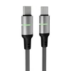 Töltőkábel, USB-C - USB-C, 60W, 2 m, AVAX 