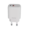 Hálózati töltő, USB-A + USB-C, 12W, AVAX 