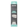 Hálózati töltő, USB-A + USB-C, 20W, AVAX 
