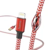 Kép 4/8 - Hama 201554 FIC E3 Lightning "Reflective" 1,5m, piros adatkábel