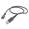 Kép 2/4 - Hama 201594 FIC E3 USB 3.1 gen 1, Type-C/USB A, 1m, fekete adatkábel