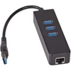 Kép 1/4 - Akyga AK-AD-32 1000 Mbps Ethernet + 3 portos USB 3.0 HUB