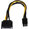 Kép 1/4 - Akyga AK-CA-30 15cm 6-tűs PCI Express - SATA kábel