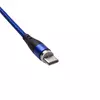 Kép 3/4 - Akyga AK-USB-42 1m USB - Type C kék mágneses adat- és töltőkábel