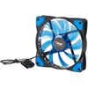 Kép 1/10 - Akyga AW-12E-BL 120mm kék LED ház hűtőventilátor