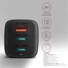 Kép 4/13 - Axagon ACU-DPQ65 GaN USB-A + 2xUSB-C PD3.0/QC4+/PPS/Apple 65W hálózati töltő
