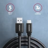 Kép 2/8 - Axagon BUCM3-AM20AB USB-C 3.2 Gen 1 - USB-A 2 m fekete kábel