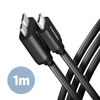 Kép 1/7 - Axagon BUMM3-CM10AB micro USB 3.2 Gen 1 B - USB C 1 m fekete kábel