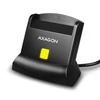 Kép 1/17 - Axagon CRE-SM2 USB 2.0 Smart / ID / SD / MicroSD / SIM kártyaolvasó