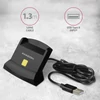 Kép 6/17 - Axagon CRE-SM2 USB 2.0 Smart / ID / SD / MicroSD / SIM kártyaolvasó