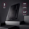 Kép 2/12 - Axagon EE25-A6C USB 3.2 fekete csavar nélküli külső alumínium 2,5" HDD/SSD ház