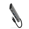 Kép 1/11 - Axagon HMC-4G2 4 portos USB3.2. Gen 2 ezüstfekete HUB