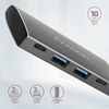 Kép 2/11 - Axagon HMC-4G2 4 portos USB3.2. Gen 2 ezüstfekete HUB