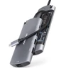 Kép 1/17 - Axagon HMC-6M2 SUPERSPEED USB-C COMBO ezüstfekete 6IN1 HUB