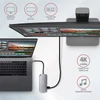 Kép 5/17 - Axagon HMC-6M2 SUPERSPEED USB-C COMBO ezüstfekete 6IN1 HUB