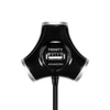 Kép 3/15 - Axagon HUE-X3B Trinity 4 portos USB2.0 hosszú kábeles fekete HUB