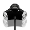 Kép 5/15 - Axagon HUE-X3B Trinity 4 portos USB2.0 hosszú kábeles fekete HUB
