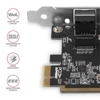 Kép 4/8 - Axagon PCEE-GRF Gigabit Ethernet 1 sávos PCI-Express kártya