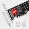 Kép 4/12 - Axagon PCEM2-ND PCI-Express - NVME+M-key/dataswitch/SP/LP M.2 adapter
