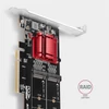 Kép 5/12 - Axagon PCEM2-ND PCI-Express - NVME+M-key/dataswitch/SP/LP M.2 adapter