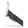 Kép 1/12 - Axagon PCES-SA4M2 2db belső SATAIII portos + 2db SATA M.2 foglalat PCI-Express kártya