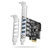 Kép 1/8 - Axagon PCEU-43RS 4db USB 3.2 gen1 portos PCI-Express kártya