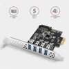Kép 2/8 - Axagon PCEU-43RS 4db USB 3.2 gen1 portos PCI-Express kártya