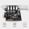 Kép 4/8 - Axagon PCEU-43RS 4db USB 3.2 gen1 portos PCI-Express kártya