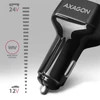 Kép 3/13 - Axagon PWC-PQ38 2x QC3.0 fekete autós töltő