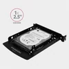 Kép 2/20 - Axagon RHD-P25 3,5"vagy PCI slotba 2x2,5" fekete SSD / HDD beépítő keret