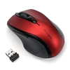 Kép 1/10 - Egér, vezeték nélküli, optikai, közepes méret, USB, KENSINGTON "Pro Fit", piros