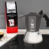 Kép 2/3 - Bialetti Brikka 4 személyes ezüst-szürke indukciós kotyogós kávéfőző