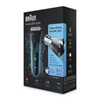 Kép 3/4 - Braun 3-3040 Wet&Dry kék-fekete akkumulátoros férfi borotva