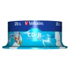 CD-R lemez, nyomtatható, matt, ID, AZO, 700MB, 52x, 25 db, hengeren, VERBATIM