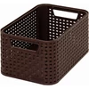 Kép 1/2 - Rattan hatású kosár, 6l, sötétbarna, CURVER "Style S"