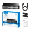 Kép 4/4 - CUDY GS1016 16 portos Gigabit, VLAN/Extend mód, fém ház, fekete asztali Switch