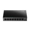 Kép 1/3 - CUDY GS108 8 portos Gigabit, VLAN/Extend mód, fém ház, fekete asztali Switch