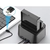 Kép 3/9 - Conceptronic HDD/SSD Dokkoló - DONN12B (2 fiók, USB3.0, 2,5/3,5", Max.: 32TB, klónozás funkció, fekete)