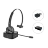 Kép 1/8 - Conceptronic Vezeték nélküli Fejhallgató - POLONA03BDA (BT+ USB adapter, hangerőszabályzó, felhajtható mikrofon, fekete)