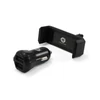 Kép 1/9 - Conceptronic telefon töltő/tartó kit - CUSBCAR2AKIT (Szivargyujtós töltő: 2x USB-A, Telefontartó: 5,5-8,5 cm széles)