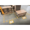 Padlójelölő ablak,sárga, A4, eltávolítható, DURABLE, 10db/cs