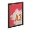Posztertábla, fali, A3, alumínium keret, DURABLE, fekete